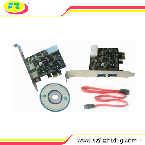 High transfer rate USB3.0 to 2 Ports PCI Express Card